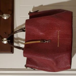 Dooney and Bourke Barlow Embossed Lizard Tote